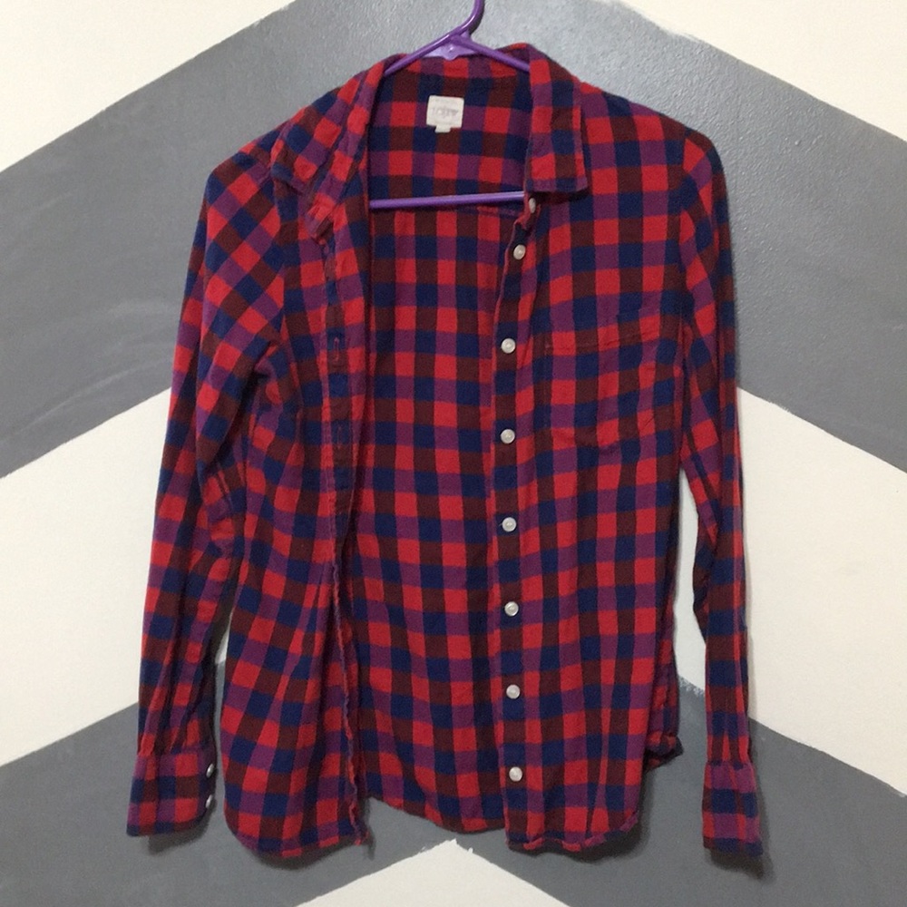 J crew plaid shirt